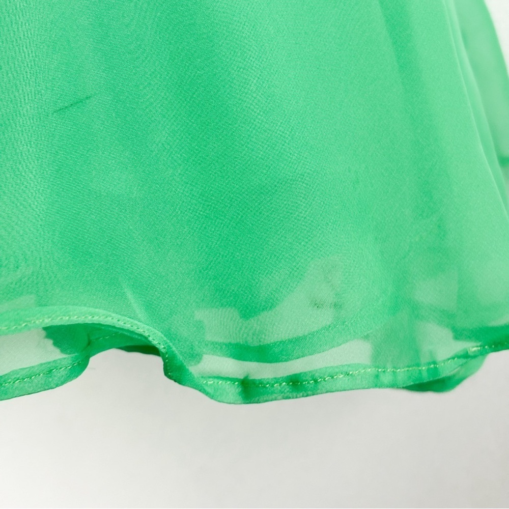 Sherri Hill 51008 Green Rhinestone Embroidered Two Piece Formal Prom Dress Sz 6 - Picture 13 of 13